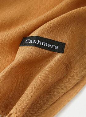 Women 100g thin imitation cashmere scarf 仿羊绒围巾女薄款