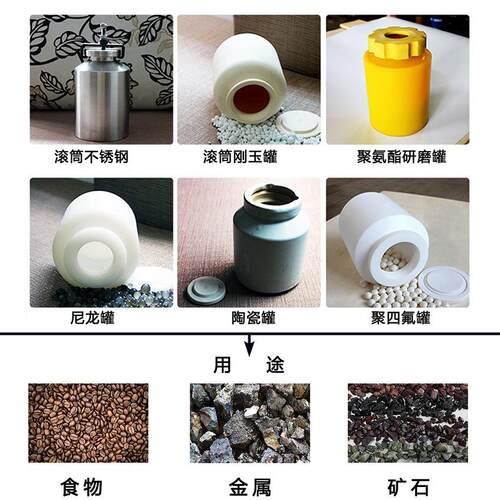 WZM钢玉瓦罐磨陶瓷刚玉罐超细磨粉机不锈钢罐食物颜料研磨机 - 图1