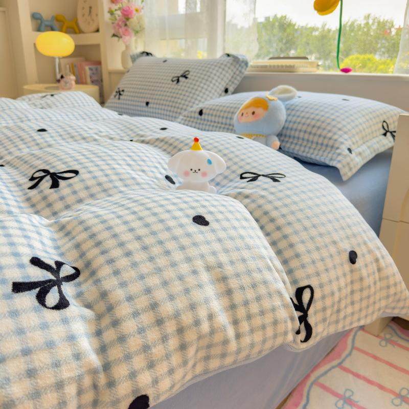 卡通牛奶绒被套单件冬季加厚珊瑚绒被罩单买保暖宿舍单人加绒被套,淘宝优惠券,粉丝福利购,淘宝优惠卷
