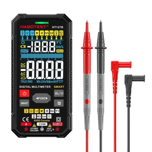 HABOTEST华博HT126A/BHT127A/B数字智能防烧数字万用表电工维修 - 图3