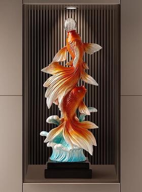 新中式入户玄关装饰摆件客厅2025新款电视柜轻奢装饰乔迁新居礼品