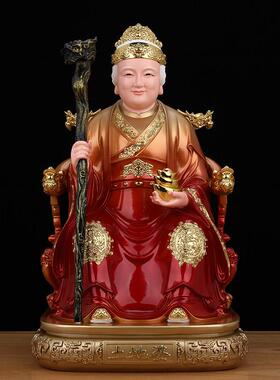 土地公土地婆神像一对家用供奉树脂佛像摆件土地爷爷奶奶福德正神