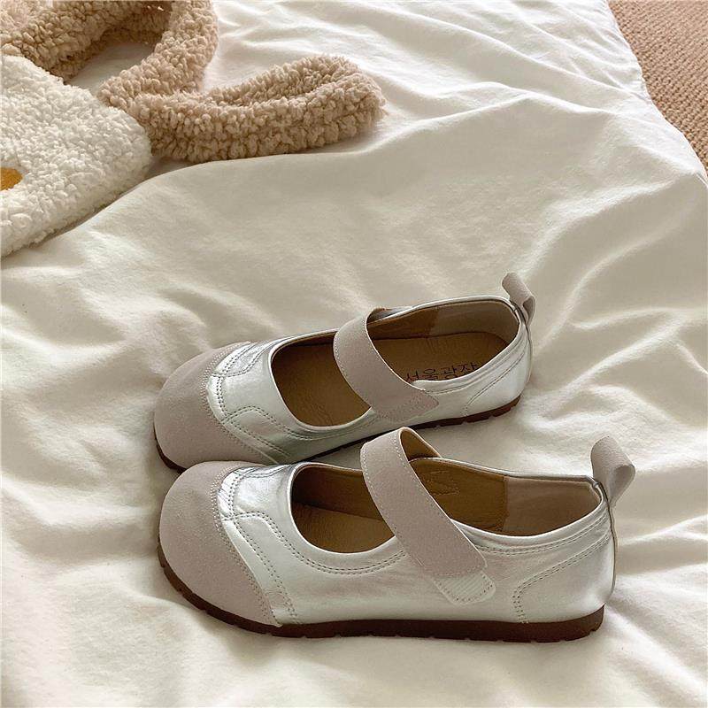 魔术贴勃肯鞋女平底单鞋2026新款春夏玛丽珍鞋法式丑萌春0115w,淘宝优惠券,粉丝福利购,淘宝优惠卷