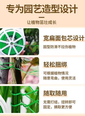 爬藤植物扎线月季花支架捆塑料绳扎带捆线铁丝扎丝捆扎园艺固定架