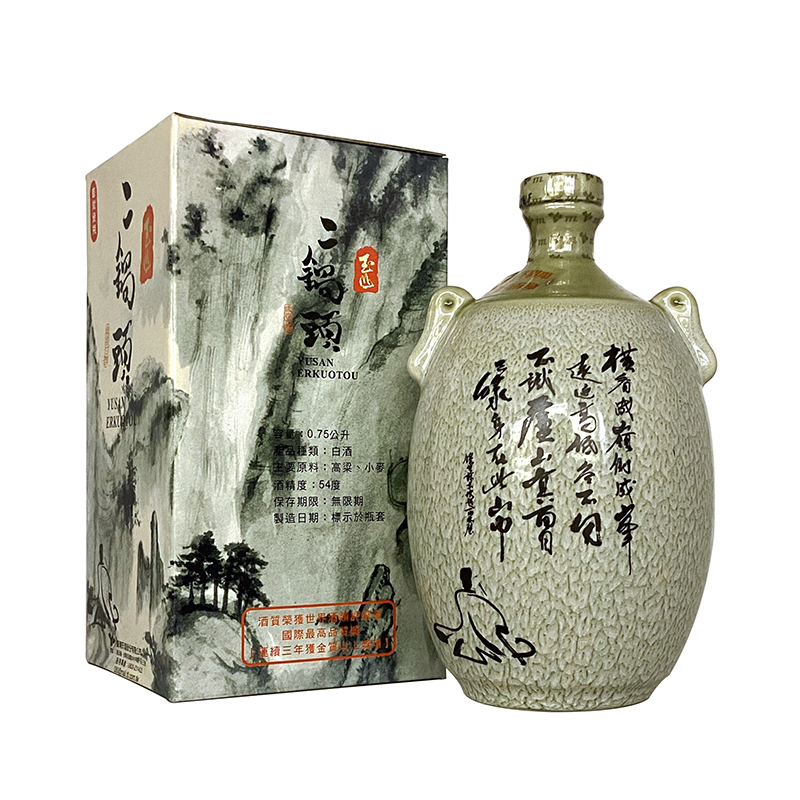 2006年玉山二锅头高粱酒54度750ml*4瓶清香型白酒年份老酒礼盒装