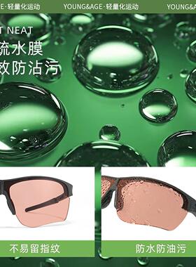 户外登山徒步可折叠护目镜女遮阳抗UV感光变色骑行防风太阳眼镜