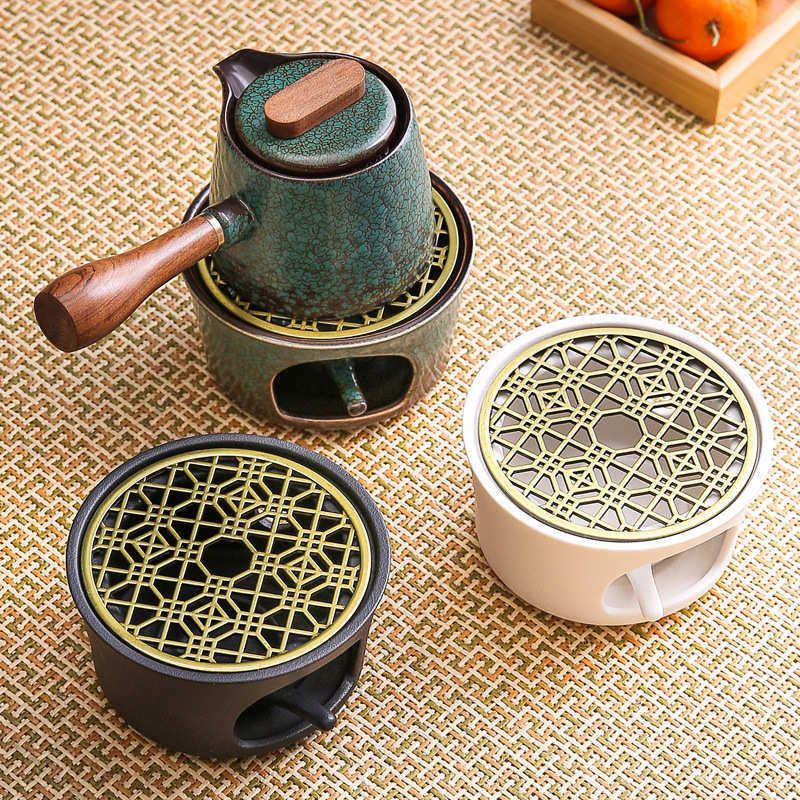 粗陶蜡烛煮茶温茶炉复古创意家用日式暖茶炉加热底座茶壶保温套装,淘宝优惠券,粉丝福利购,淘宝优惠卷