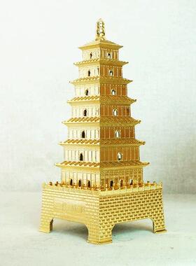 中国古代建筑模型大雁塔文昌塔雷峰塔黄鹤楼地标摆件家居橱窗装饰