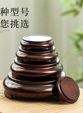 苏工黄铜三足底座花瓶聚宝盆托架家居办公室内桌面摆件茶杯垫托盘