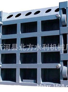 吊点铸铁闸门  双吊点螺杆启闭机   平面定轮钢制闸门