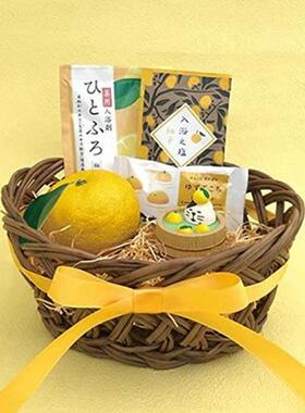 日式杂货Zakka 秋日柚子伪装猫柚子茶潮玩微缩INS树脂猫咪小摆件
