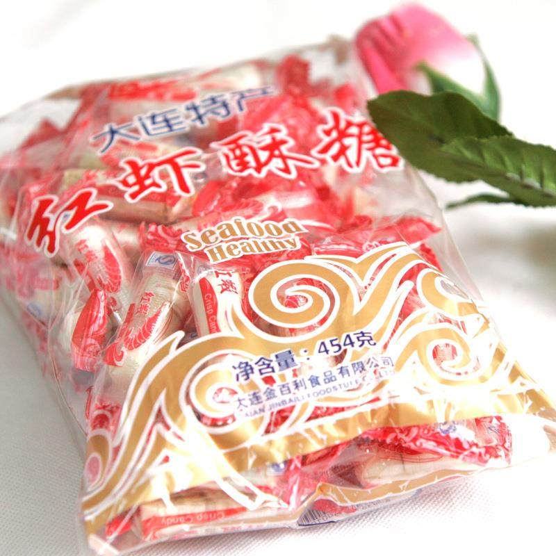 大连特产大虾酥糖花生芝麻酥心糖结婚喜糖散袋装糖果网红怀旧零食,淘宝优惠券,粉丝福利购,淘宝优惠卷