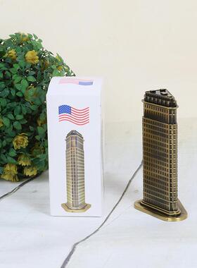 熨斗大厦摆件锌合金工艺品复古装饰摆件创意礼品摄影道具模型