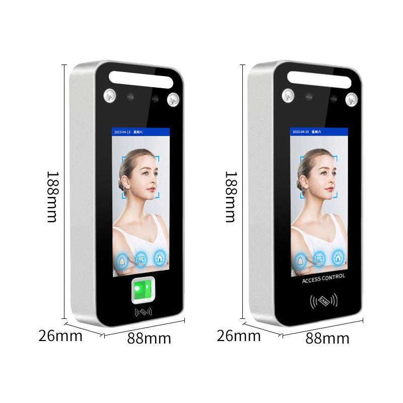 4.3-inch adaptive photosensitive dynamic face recognition access control all-in-one facial recognition card password attendance access control machine