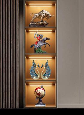 酒柜装饰品套装办公室复古摆设家居客厅电视柜书柜现代摆件高级感