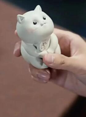 新款创意周边可爱小猫咪治愈系摆件小猫茶宠厂家直销