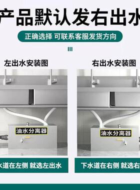 油水分离器厨房餐饮饭店家商用不锈钢排下水道小型油污过滤隔油池