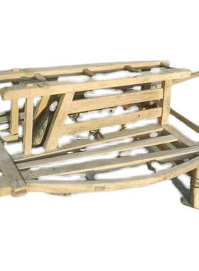 老式手推车老物件民俗老式独轮车农家院民间收藏怀旧装饰摆件