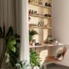 Solid wood hole board custom-made wooden European wall decoration desk storage into the entrance hall full-length mirror decorative storage rack