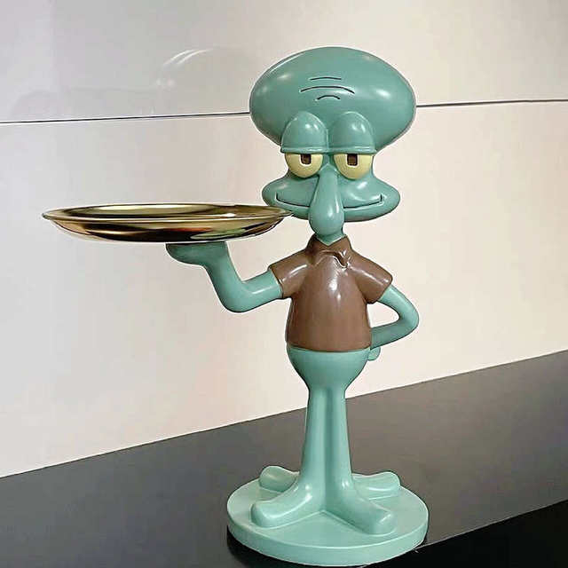 Octopus ornaments creative entrance hall storage key storage living room floor-standing large decoration beverage tray stand