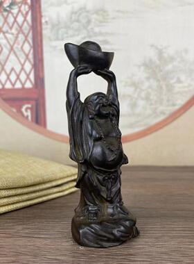 仿古做旧黄铜黄铜色举宝佛家居客厅摆件古玩铜佛像摆设工艺礼品