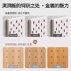 Magnetic metal perforated board customized stainless steel thickened shelf wall vertical hole punch-free desk white wall