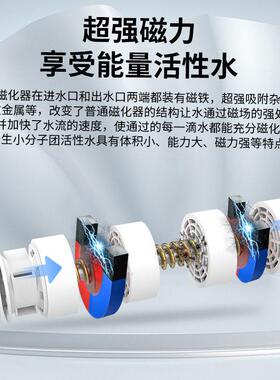 家用磁性活水器全屋阻垢器柔水器家用除垢器软水前置过滤器大流量