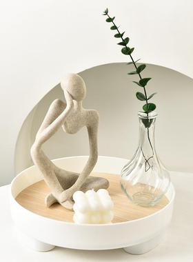 ins风抽象人物艺术高级感软装饰品摆件小众民宿客厅玄关轻奢高档