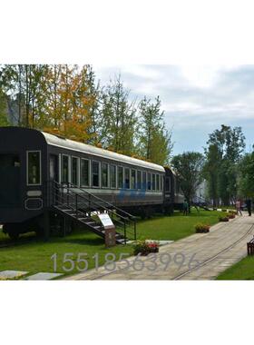 火车头复古摆件公园景区草坪造景网红创意花海打卡拍照引流美陈装