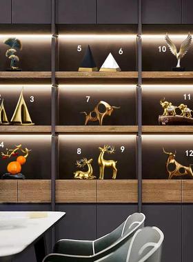 正品新中视式轻奢摆件创意客家居高档酒店厅电柜酒柜办公室装饰摆