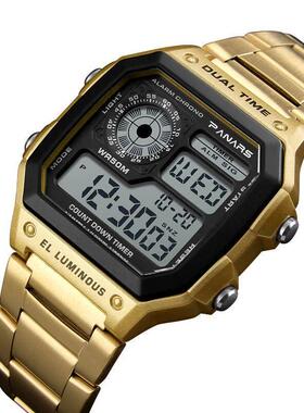 Men Military Sport Wrist Watch Stainless Steel 5BAR Waterpro