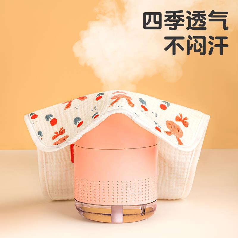 1 to 2 years old baby bib U-shaped saliva towel pure cotton gauze large eating bib waterproof baby children's scarf