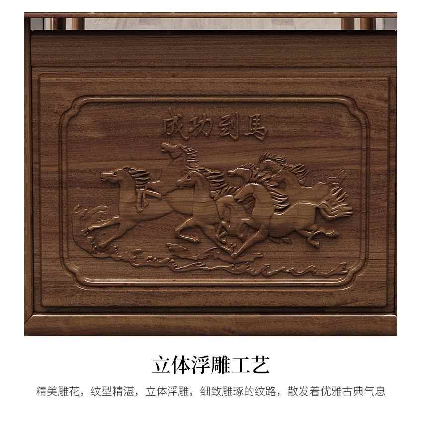Solid wood tea table and chair combination small office tea table home balcony coffee table tea set set integrated tea table