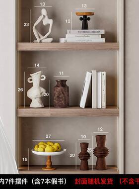 侘寂风高级感艺术摆件样板间民宿茶室书房餐边柜陶瓷花瓶组合装饰