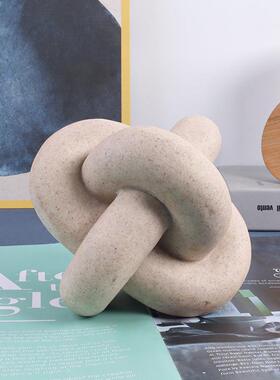 新款跨境几何环扣摆件桌面创意装饰摆件装饰客厅书房增添艺术气氛