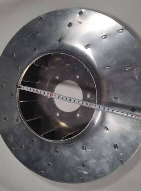 抛光机设备铝铆接叶轮离心风机铝风轮扇叶通风换气除尘铝叶片