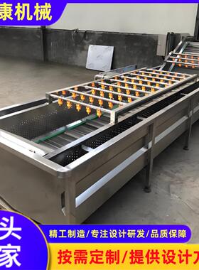 大型酱腌菜酸菜浸泡脱盐机速冻蔬菜清洗机鲜食玉米清洗加工