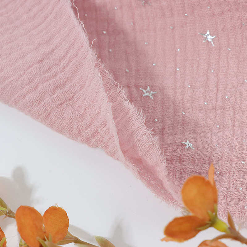 梭织水洗棉40支双层绉布料 全棉烫金泡泡棉布婴童服装家居服面料,淘宝优惠券,粉丝福利购,淘宝优惠卷