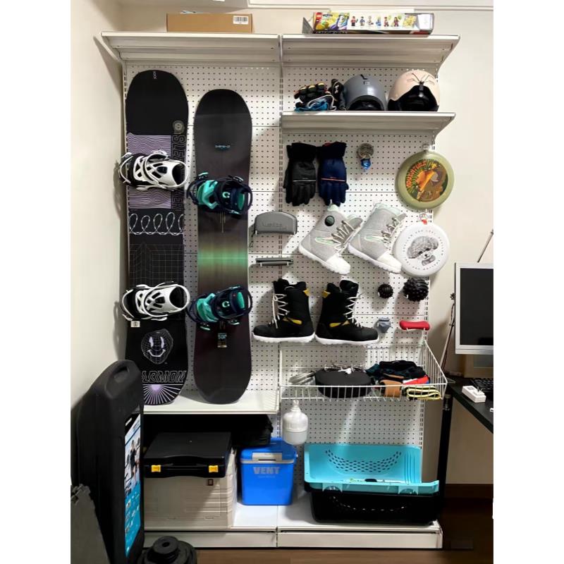 Hole board equipment wall hiking outdoor display rack floor-standing mountain climbing ski mountaineering camping storage rack