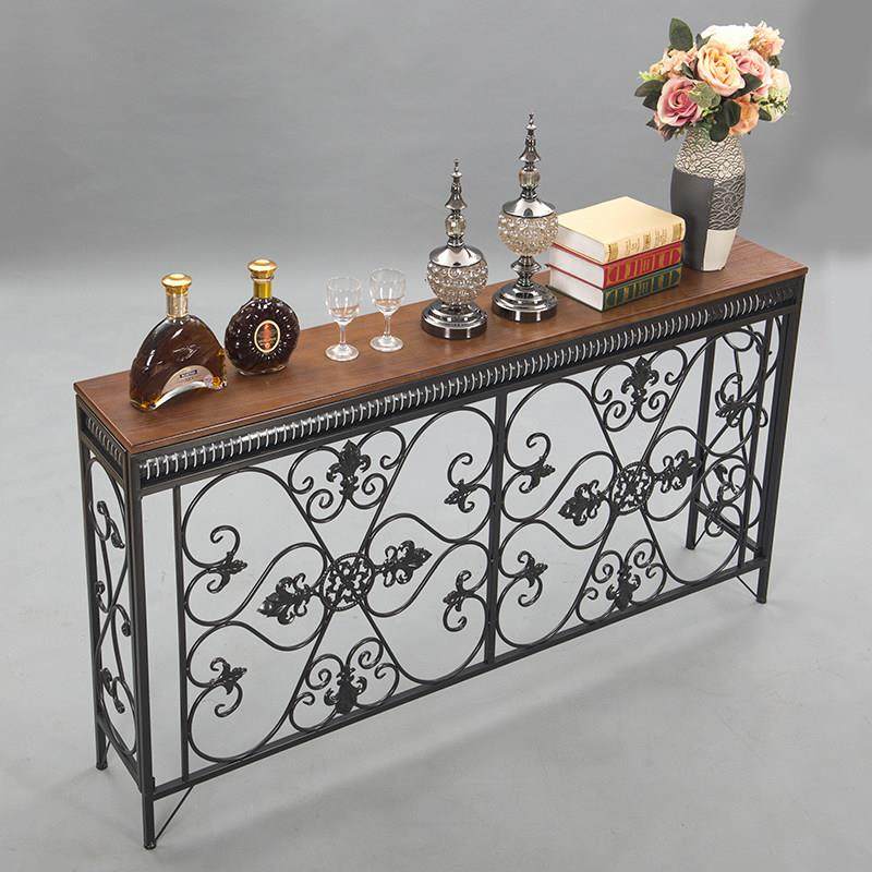 进门入户玄关长条墙边桌窄过道柜美式暖气片上方遮挡罩装饰置物架,淘宝优惠券,粉丝福利购,淘宝优惠卷