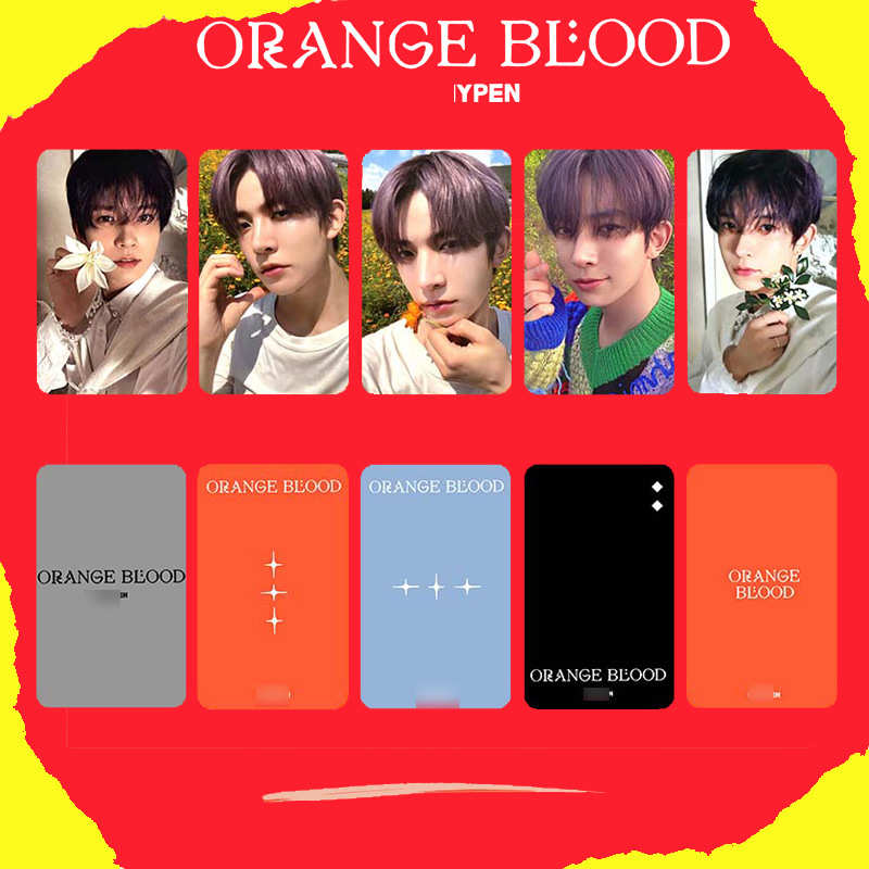 enhypen周边新专单人特典小卡Mini5 Orang梁祯元李羲承朴成训同款 - 图0