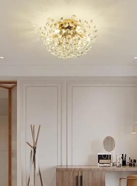 蒲公英吸顶灯北欧新款轻奢简约创意大气奢华卧室水晶吊灯极简调色