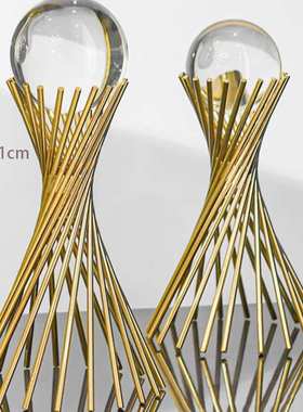 加大号小蛮腰金属摆件客厅电视柜玄关酒柜工艺品装饰轻奢