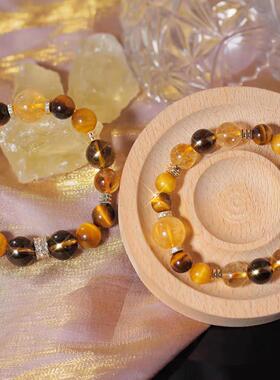 黄塔晶金霸综合虎眼虎眼手链手链