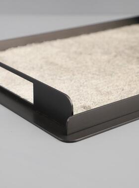 欧式轻奢马毛金属花器托盘套装软件客厅卧摆室玄居关1060酒店装家