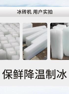 厂家供应 全自动冰块制冰机 商用冰砖机 工业袋冰机 板急冻食品级