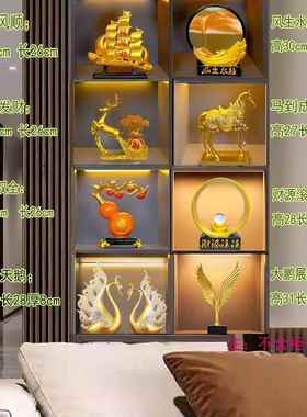 乔迁新居客厅高端摆件酒柜装饰品新款电视柜背景柜玄关创意工艺品
