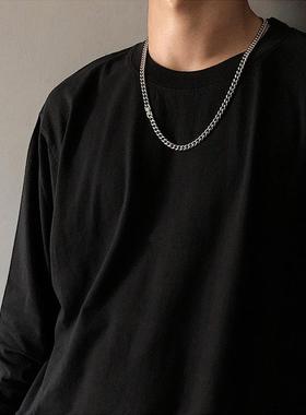 钢制中性质感男女情侣链条项链街