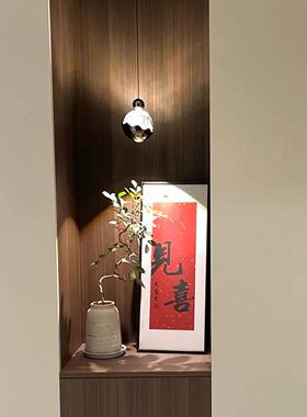 《见喜》法式中国风喜庆红色装饰画新中式客厅入户玄关书房字画框