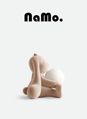 Namo |兔子邓顿系列轻拍灯可充电夜灯床头睡眠月相灯儿童房七夕情